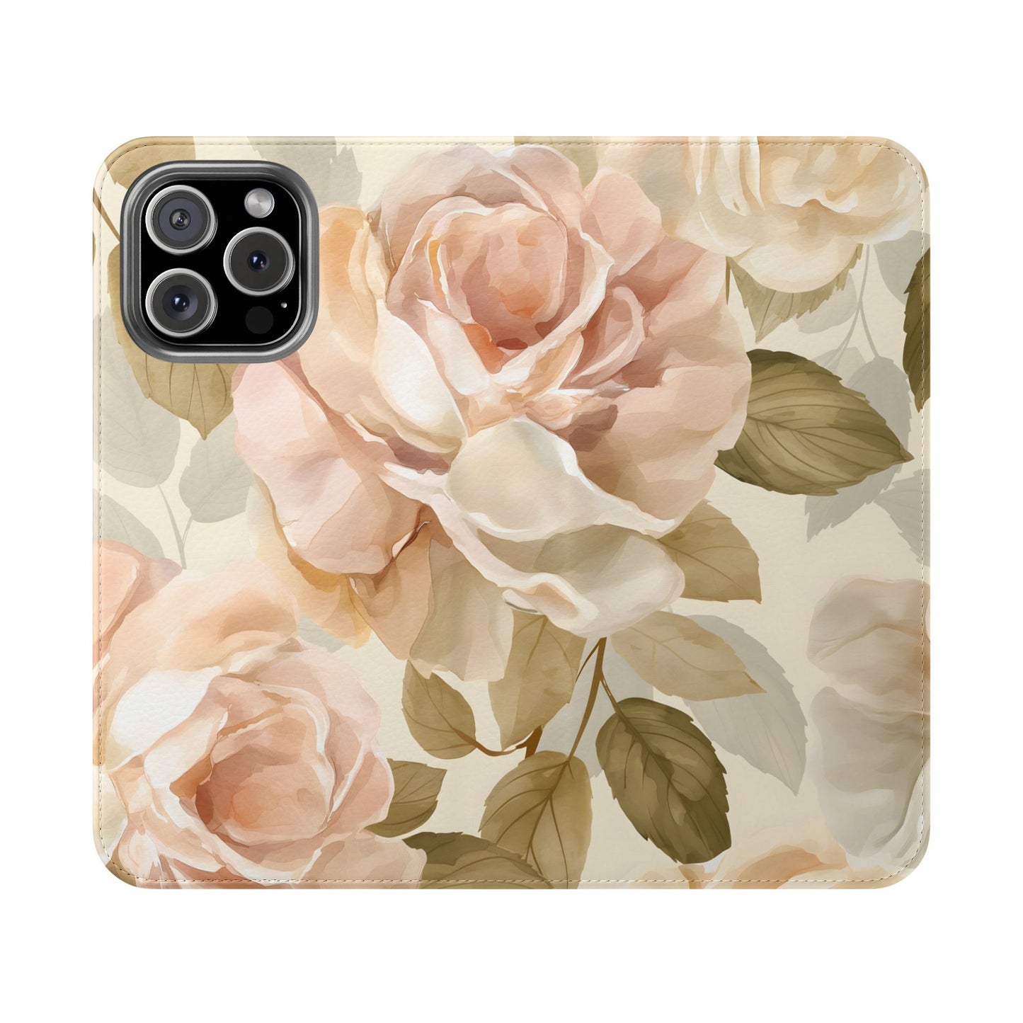 Soft Rose Elegance – iPhone Wallet Case