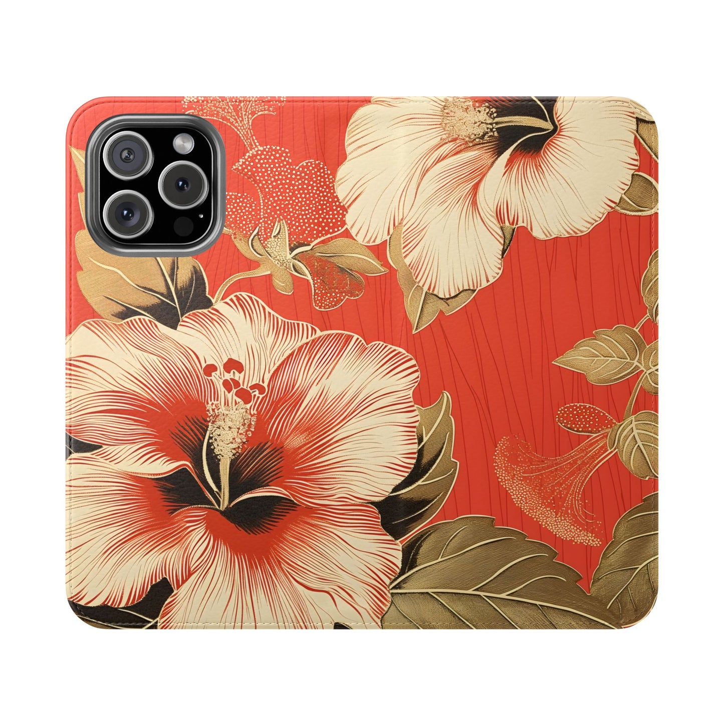 Golden Hibiscus – iPhone Wallet Case