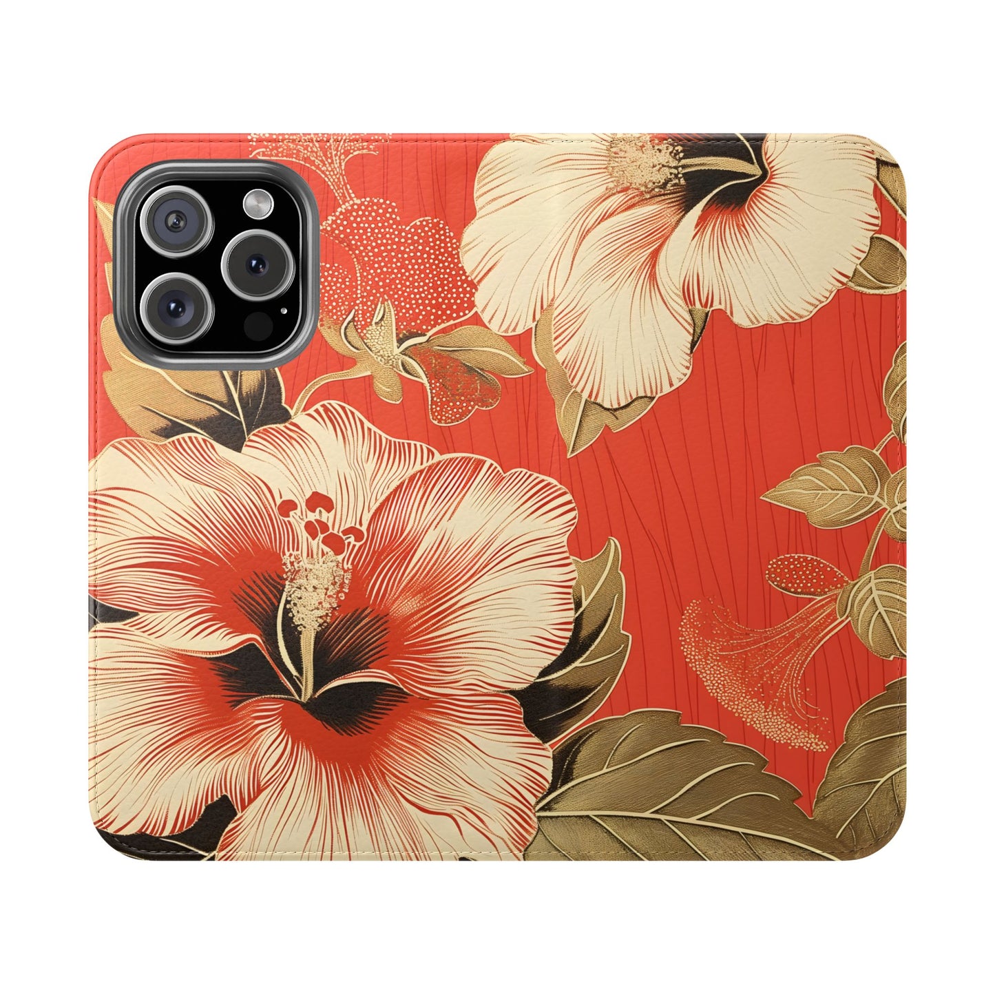 Golden Hibiscus – iPhone Wallet Case