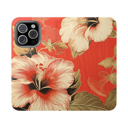 Golden Hibiscus – iPhone Wallet Case