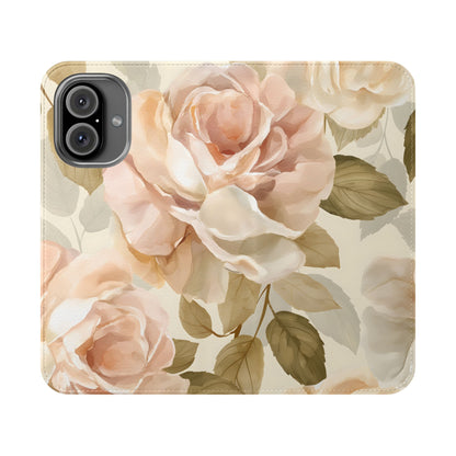 Soft Rose Elegance – iPhone Wallet Case