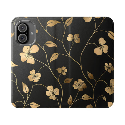 Golden Elegance – iPhone Wallet Case
