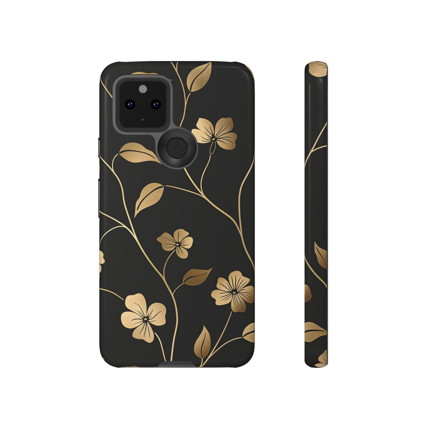 Golden Elegance – Tough Glossy Google Pixel Case