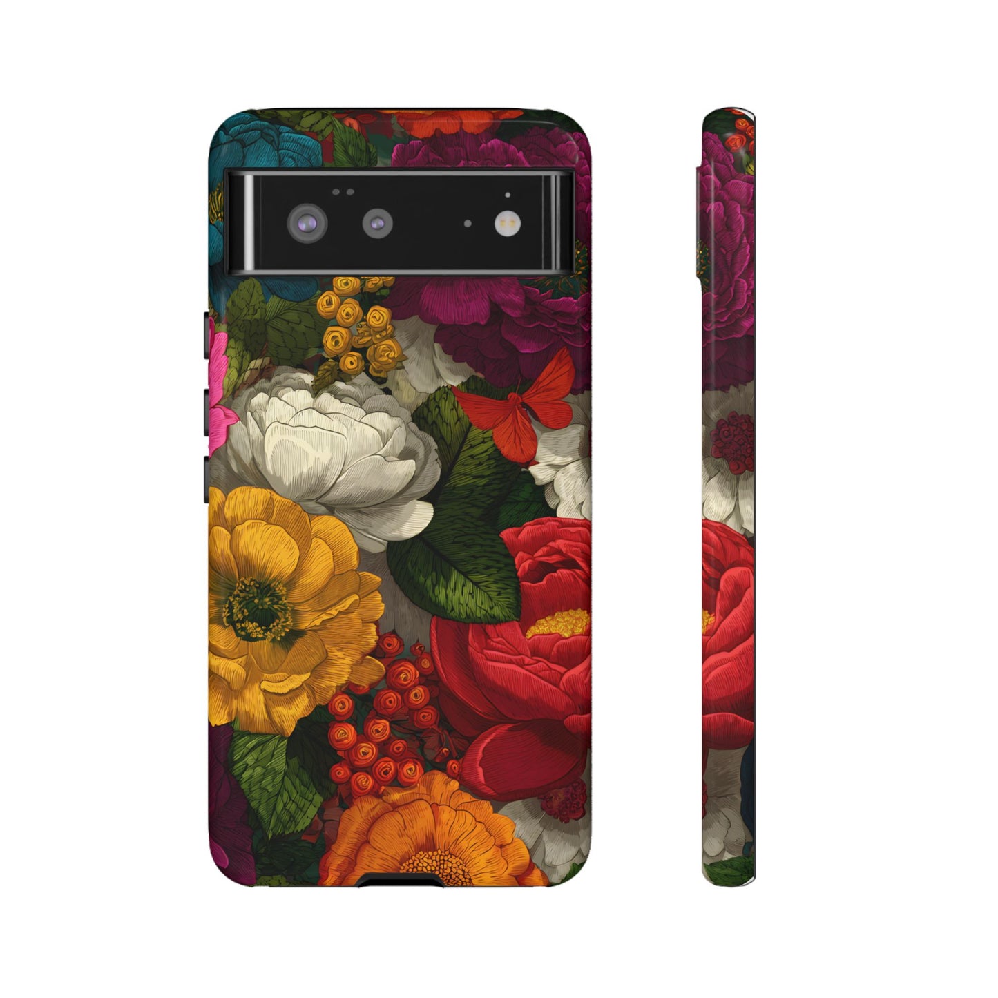 Midnight Bloom – Tough Glossy Google Pixel Case