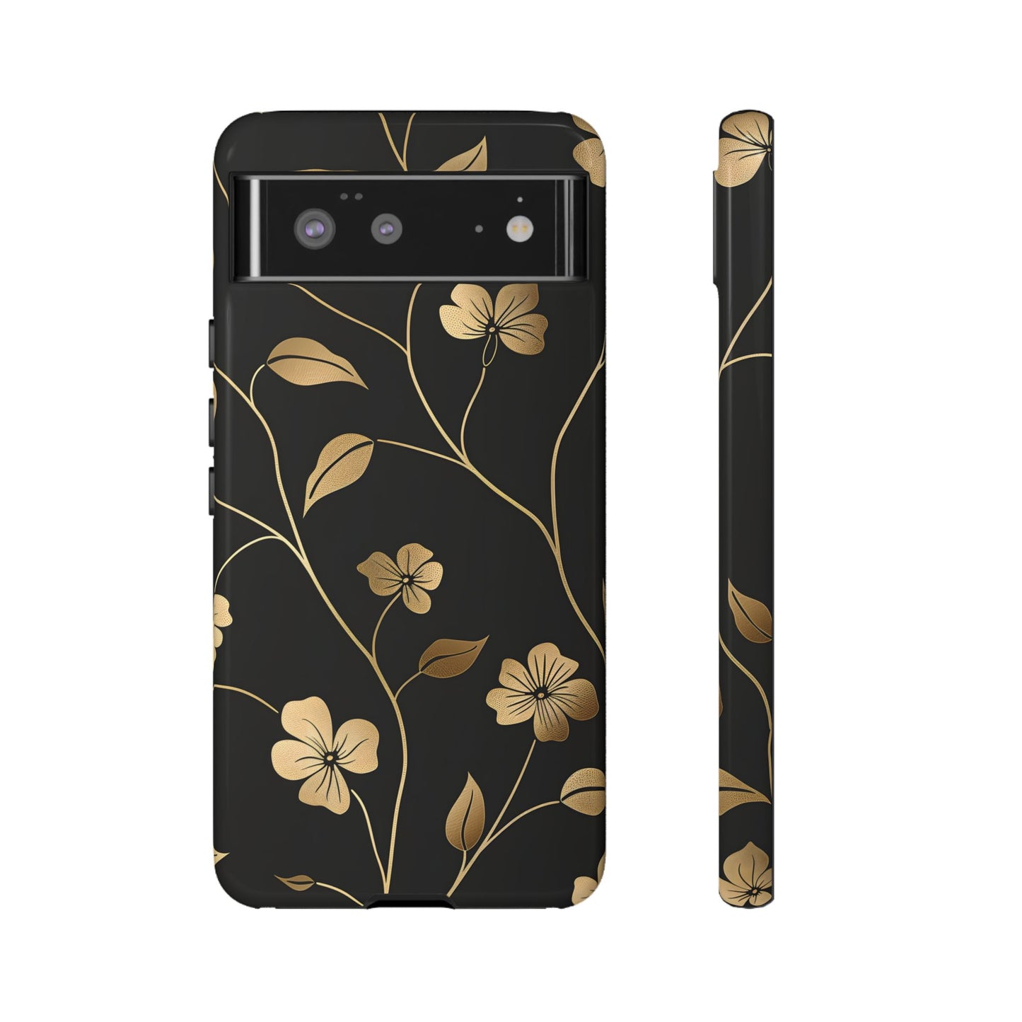 Golden Elegance – Tough Glossy Google Pixel Case
