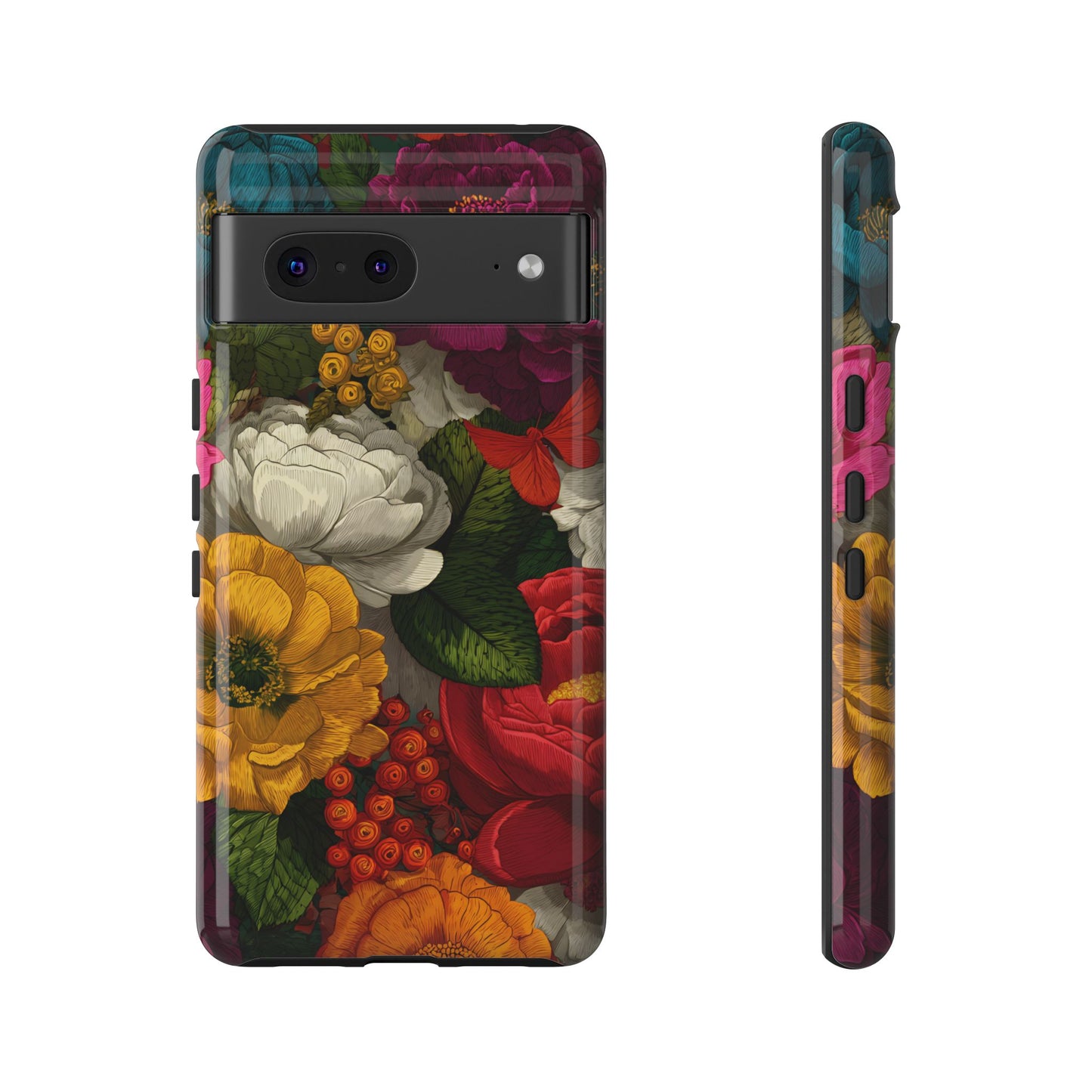 Midnight Bloom – Tough Glossy Google Pixel Case