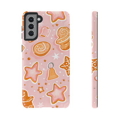 Gingerbread Sweet Stars – Tough Glossy Samsung Galaxy Case