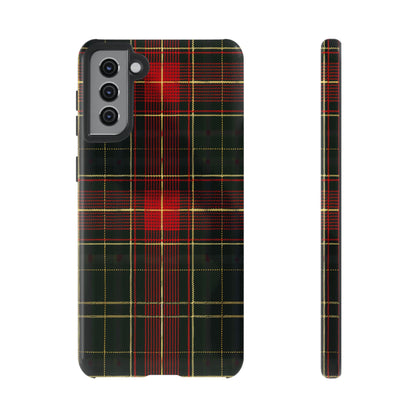 Classic Christmas Tartan – Tough Glossy Samsung Galaxy Case