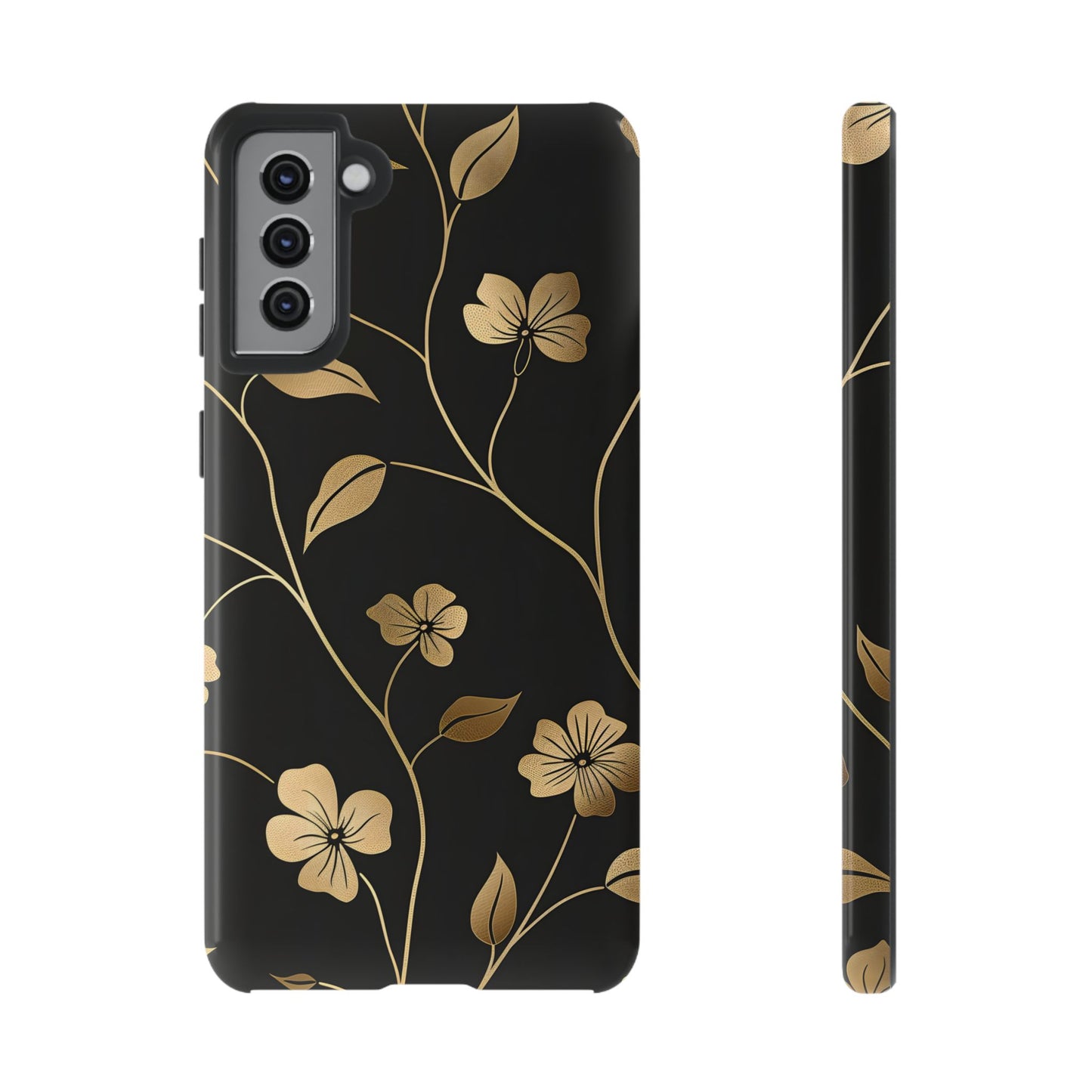Golden Elegance – Tough Glossy Samsung Galaxy Case