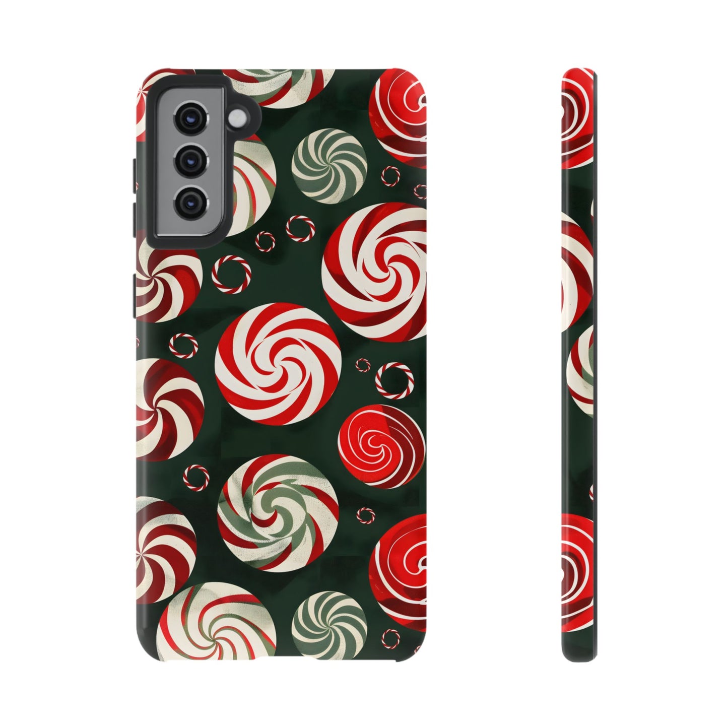 Peppermint Swirl Burst – Tough Glossy Samsung Galaxy Case