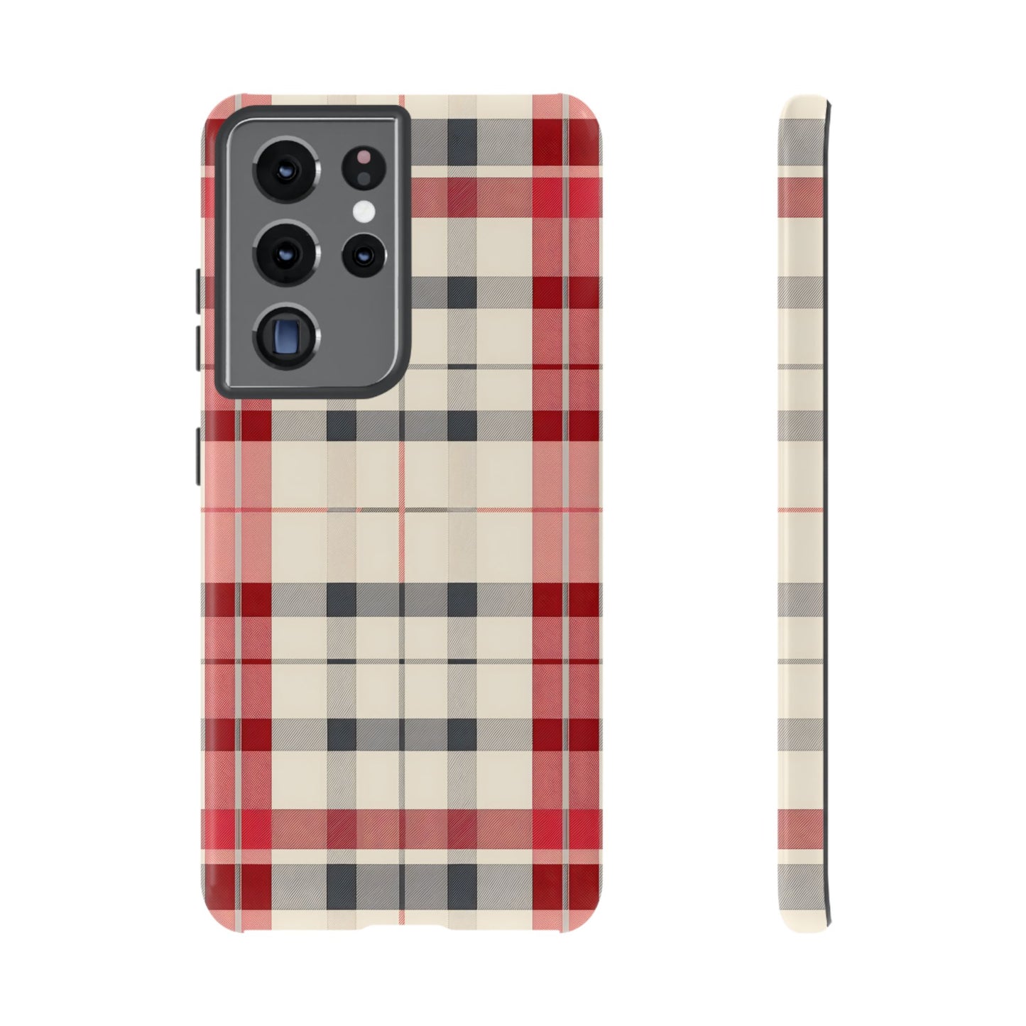 Winter Tartan Classic – Tough Glossy Samsung Galaxy Case