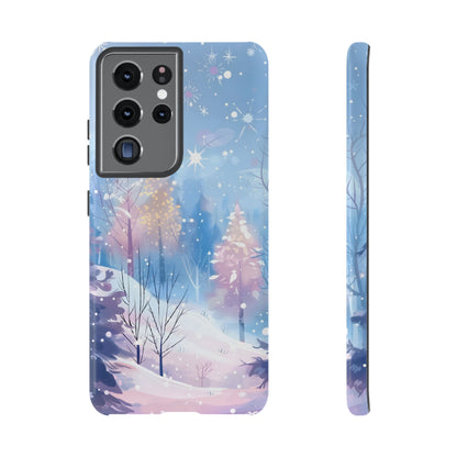 Frosted Winter Forest – Tough Glossy Samsung Galaxy Case