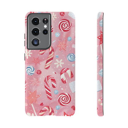 Candy Cane Swirl – Tough Glossy Samsung Galaxy Case