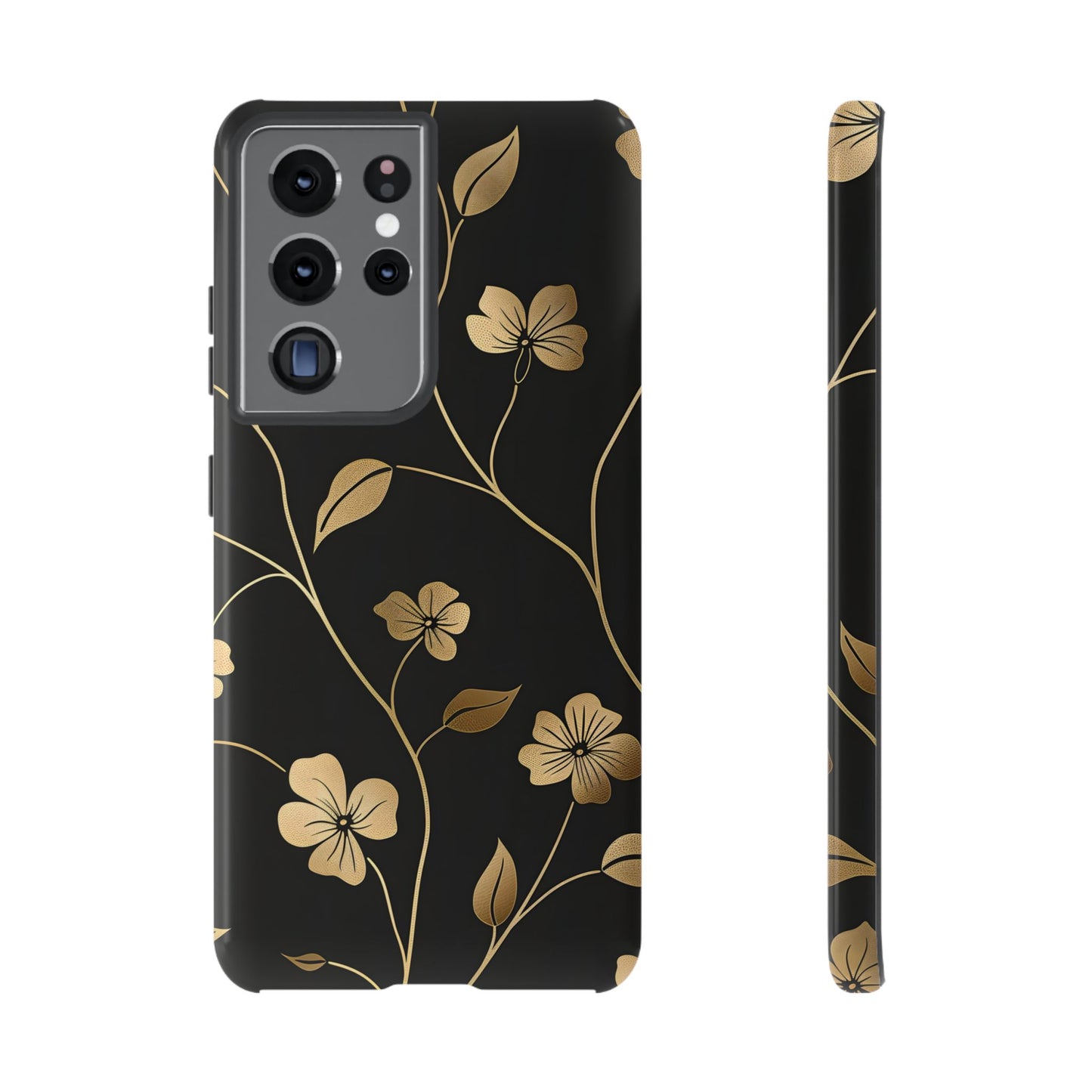 Golden Elegance – Tough Glossy Samsung Galaxy Case