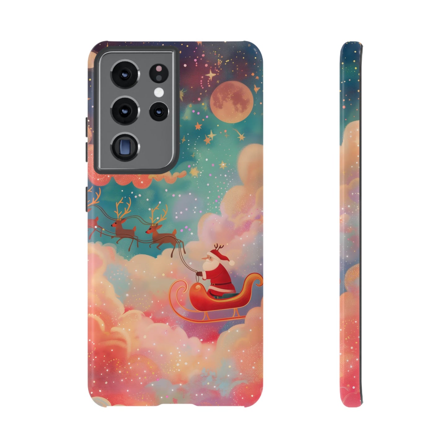 Starlit Santa Sky –  Tough Glossy Samsung Galaxy Case