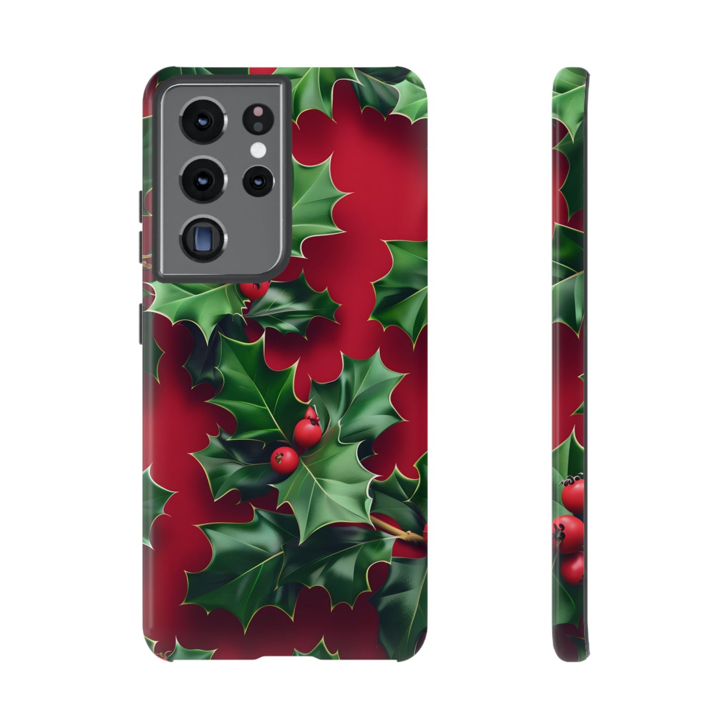 Holly Berry Bloom – Tough Glossy Samsung Galaxy Case
