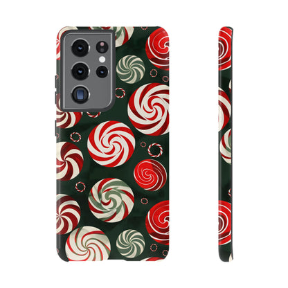 Peppermint Swirl Burst – Tough Glossy Samsung Galaxy Case