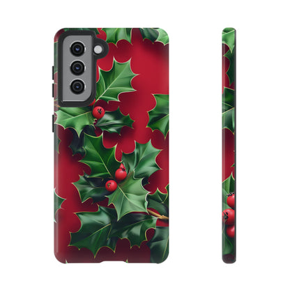 Holly Berry Bloom – Tough Glossy Samsung Galaxy Case