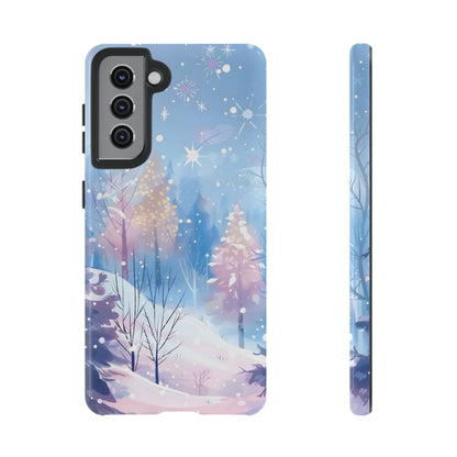 Frosted Winter Forest – Tough Glossy Samsung Galaxy Case