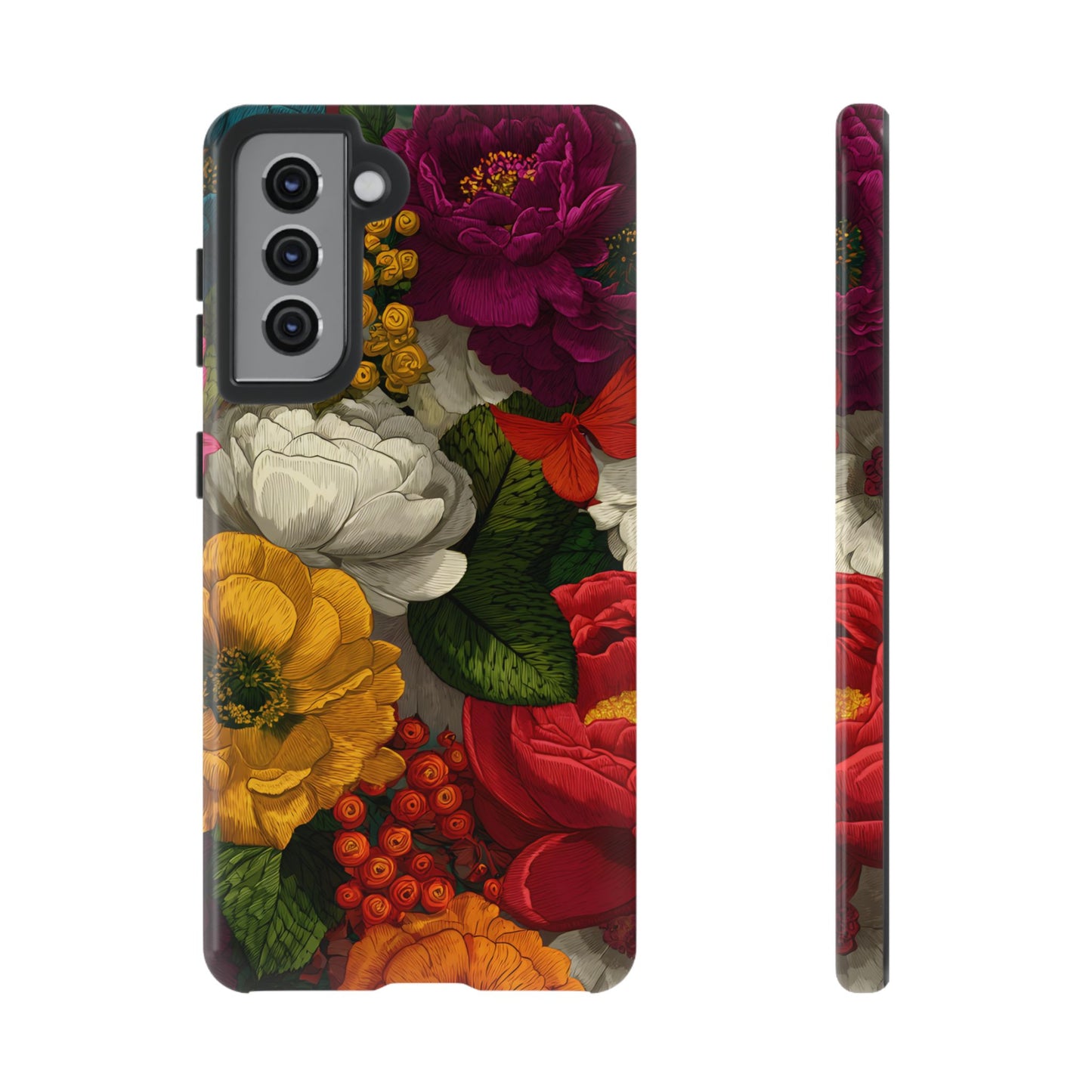 Midnight Bloom – Tough Glossy Samsung Galaxy Case