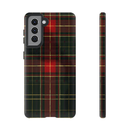 Classic Christmas Tartan – Tough Glossy Samsung Galaxy Case