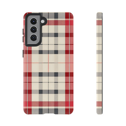 Winter Tartan Classic – Tough Glossy Samsung Galaxy Case