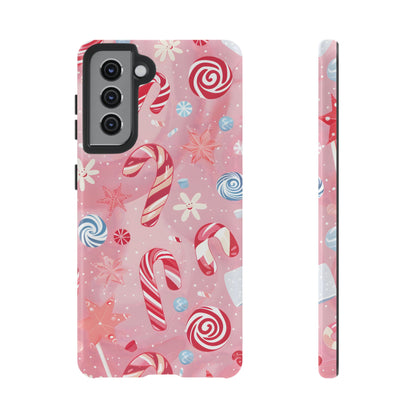 Candy Cane Swirl – Tough Glossy Samsung Galaxy Case