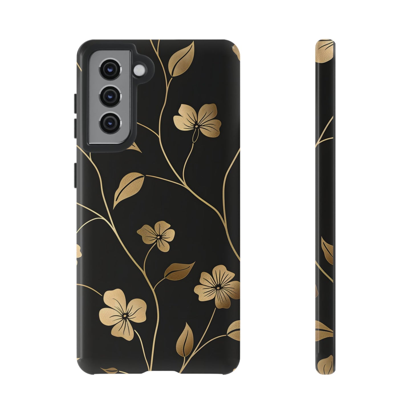 Golden Elegance – Tough Glossy Samsung Galaxy Case