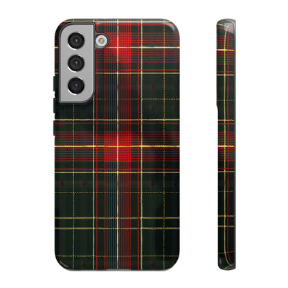 Classic Christmas Tartan – Tough Glossy Samsung Galaxy Case