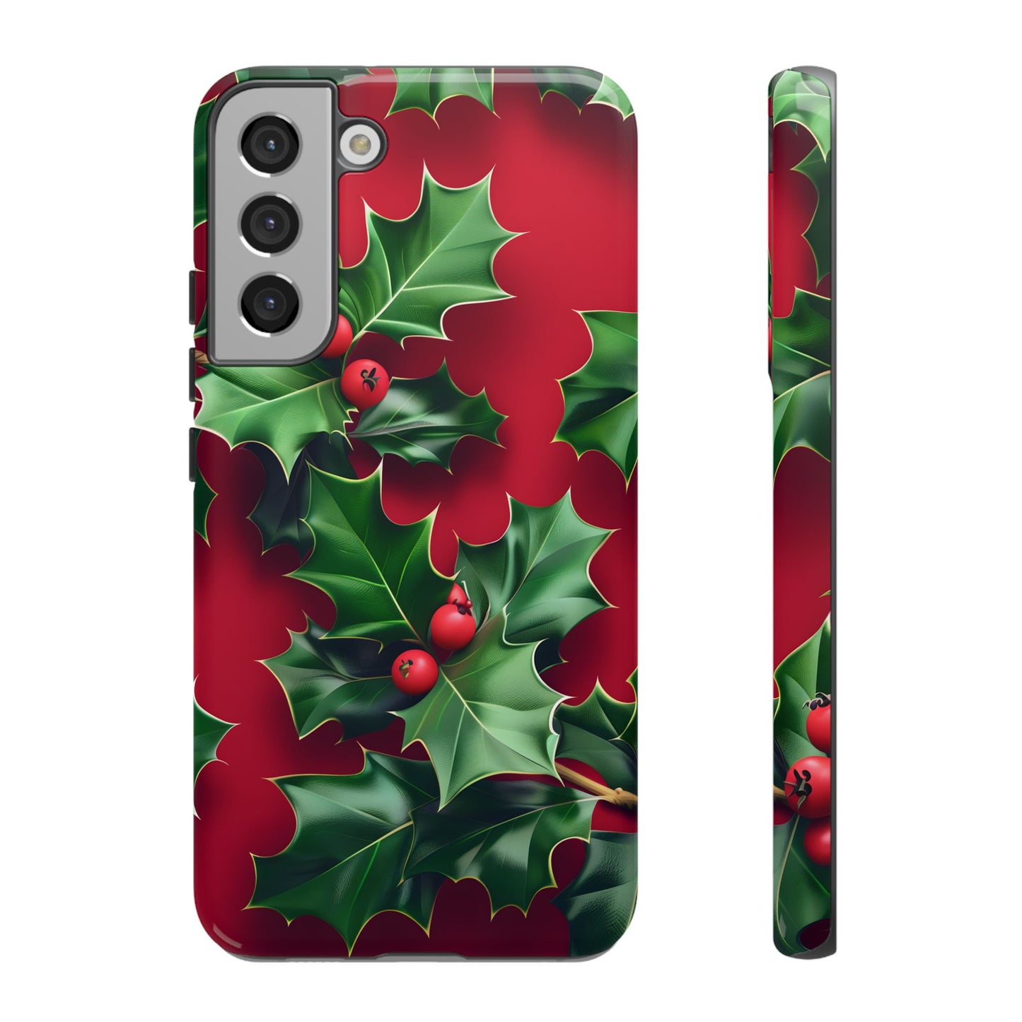 Holly Berry Bloom – Tough Glossy Samsung Galaxy Case