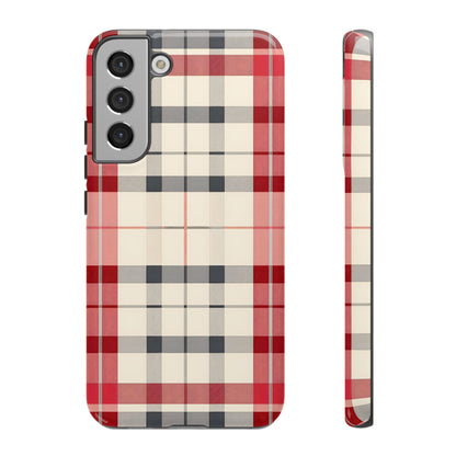 Winter Tartan Classic – Tough Glossy Samsung Galaxy Case