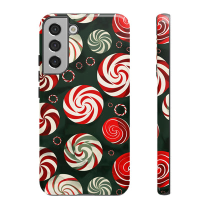 Peppermint Swirl Burst – Tough Glossy Samsung Galaxy Case