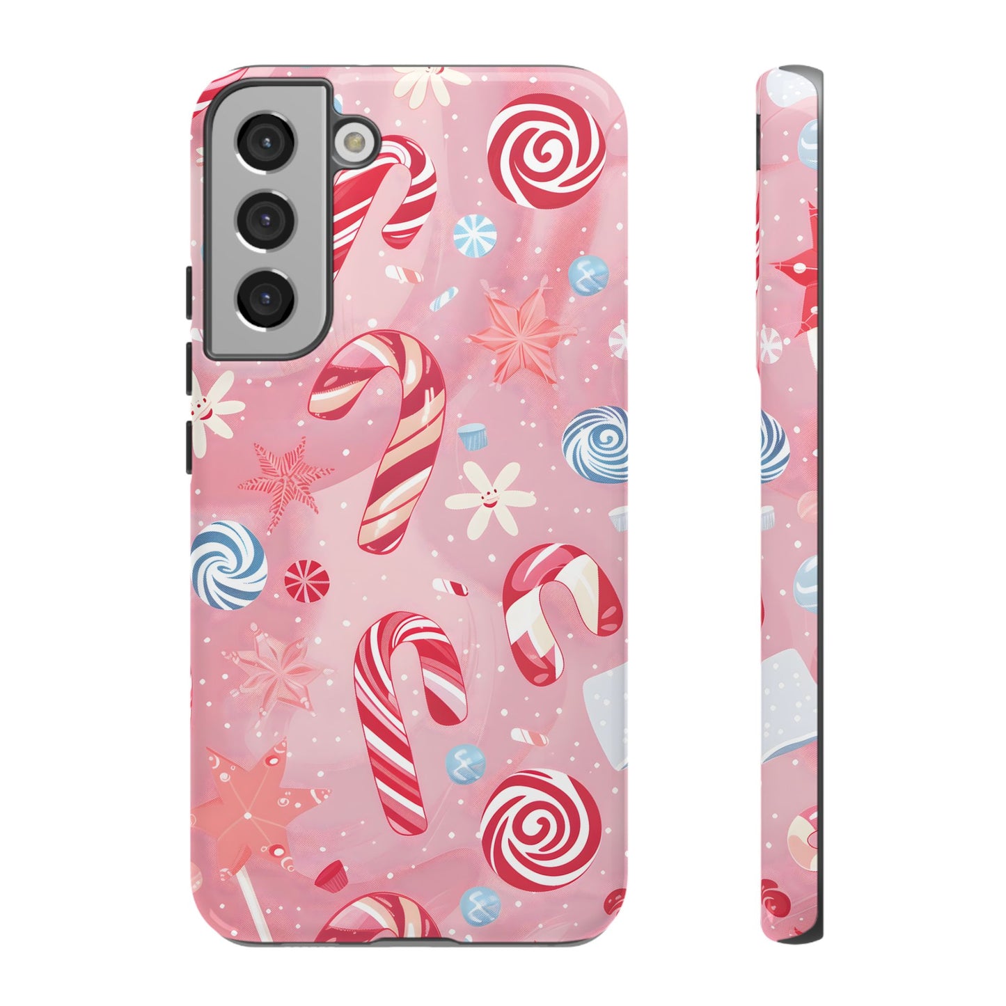 Candy Cane Swirl – Tough Glossy Samsung Galaxy Case