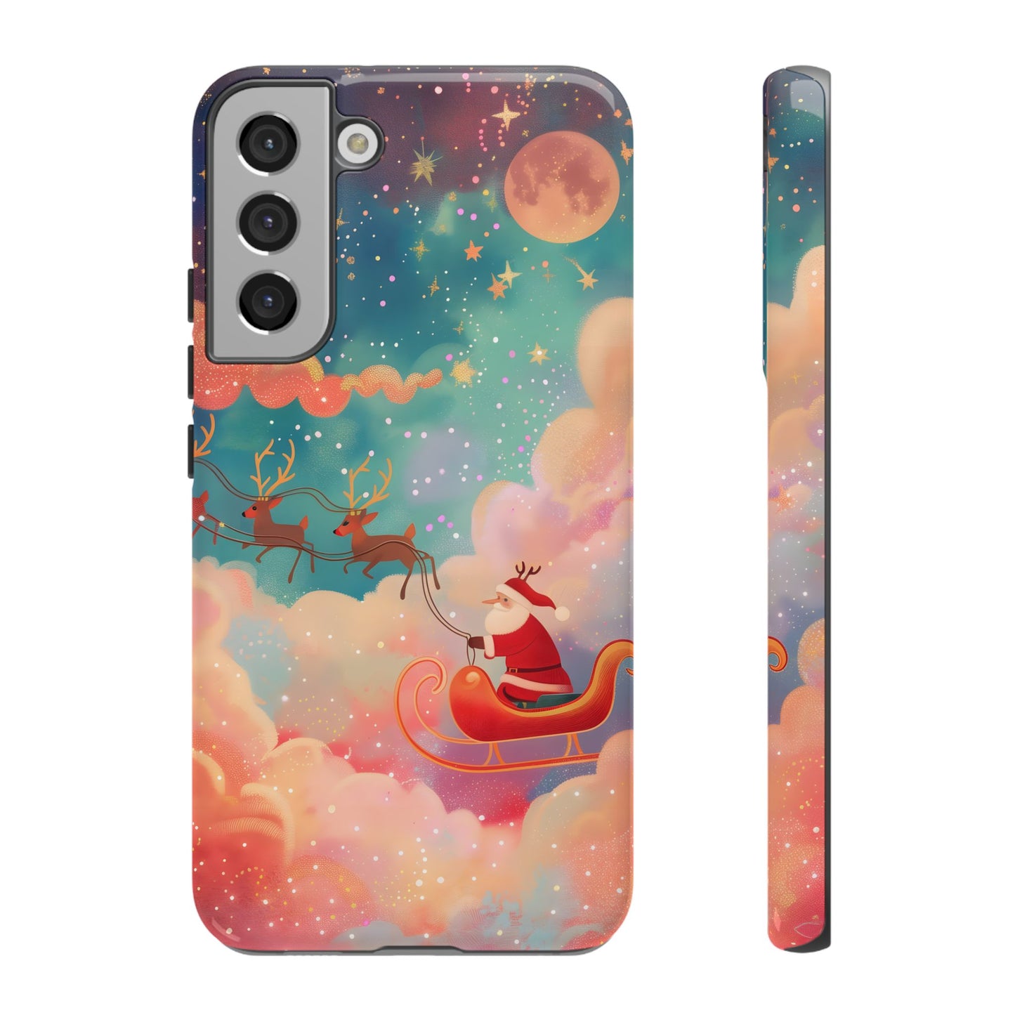 Starlit Santa Sky –  Tough Glossy Samsung Galaxy Case