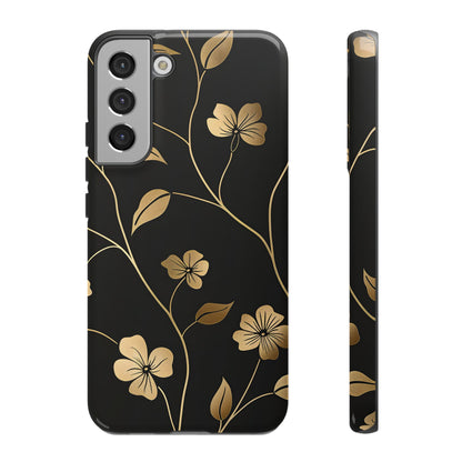 Golden Elegance – Tough Glossy Samsung Galaxy Case