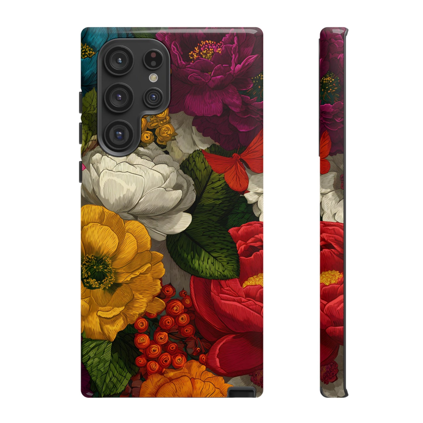 Midnight Bloom – Tough Glossy Samsung Galaxy Case