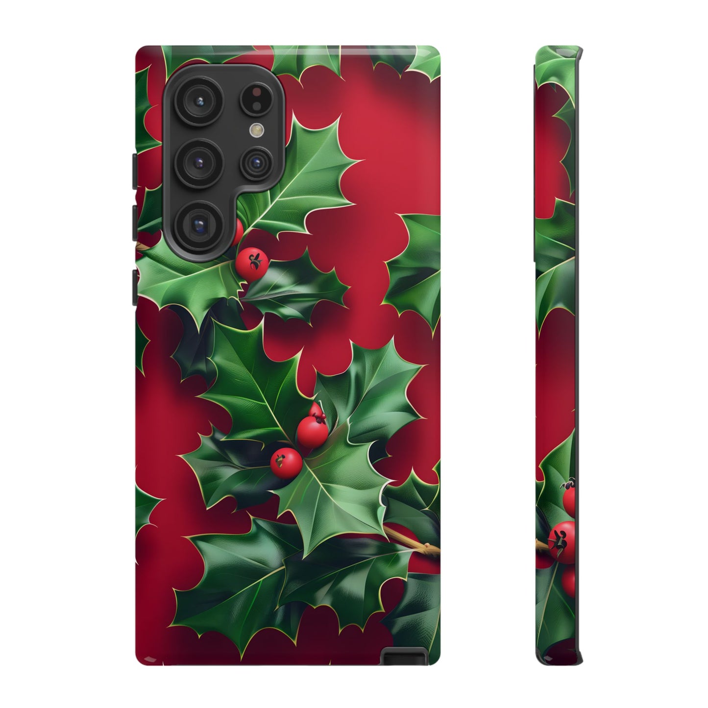 Holly Berry Bloom – Tough Glossy Samsung Galaxy Case