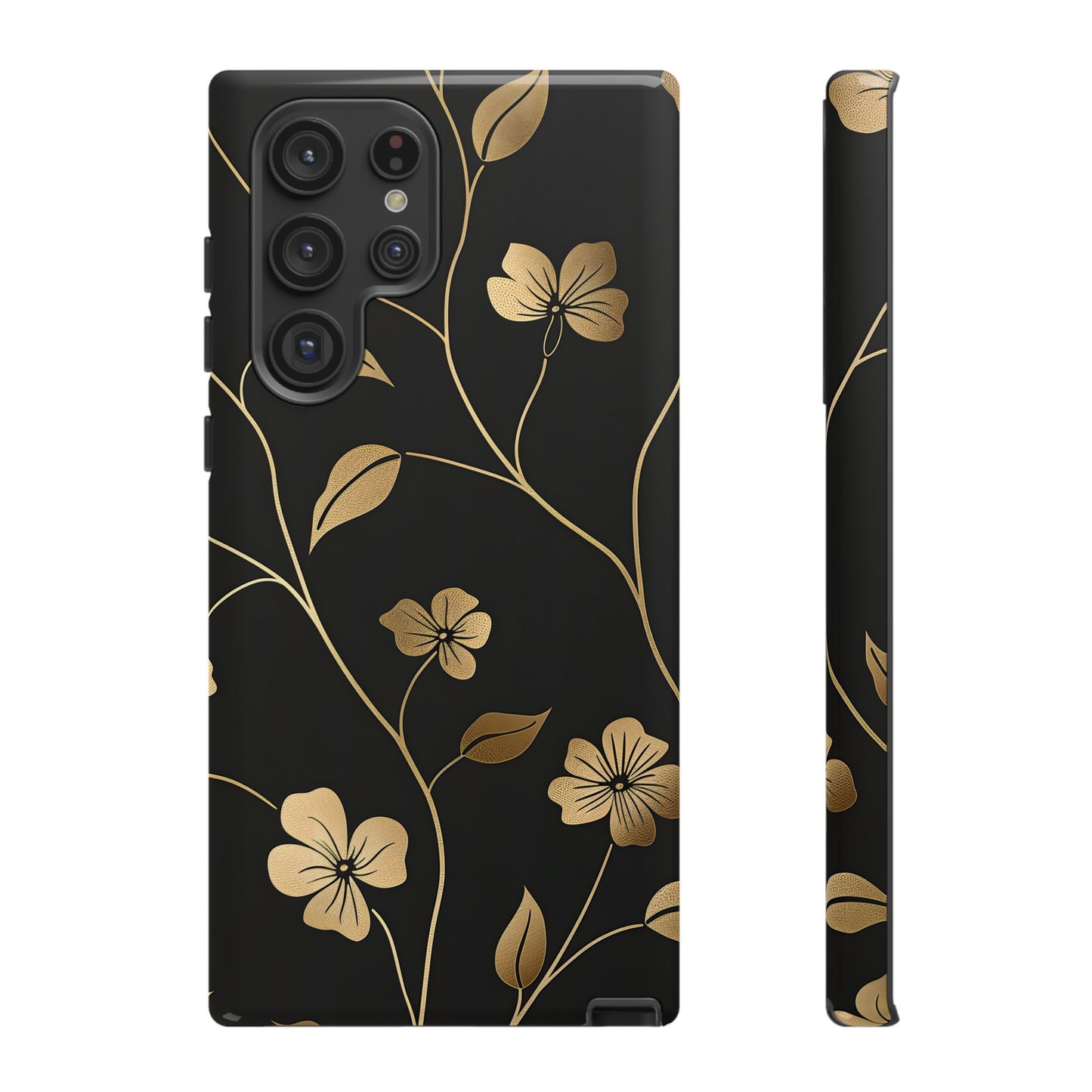 Golden Elegance – Tough Glossy Samsung Galaxy Case