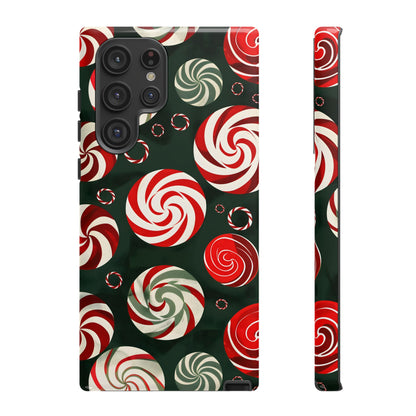 Peppermint Swirl Burst – Tough Glossy Samsung Galaxy Case