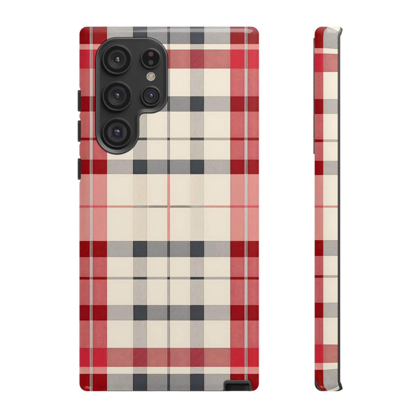 Winter Tartan Classic – Tough Glossy Samsung Galaxy Case