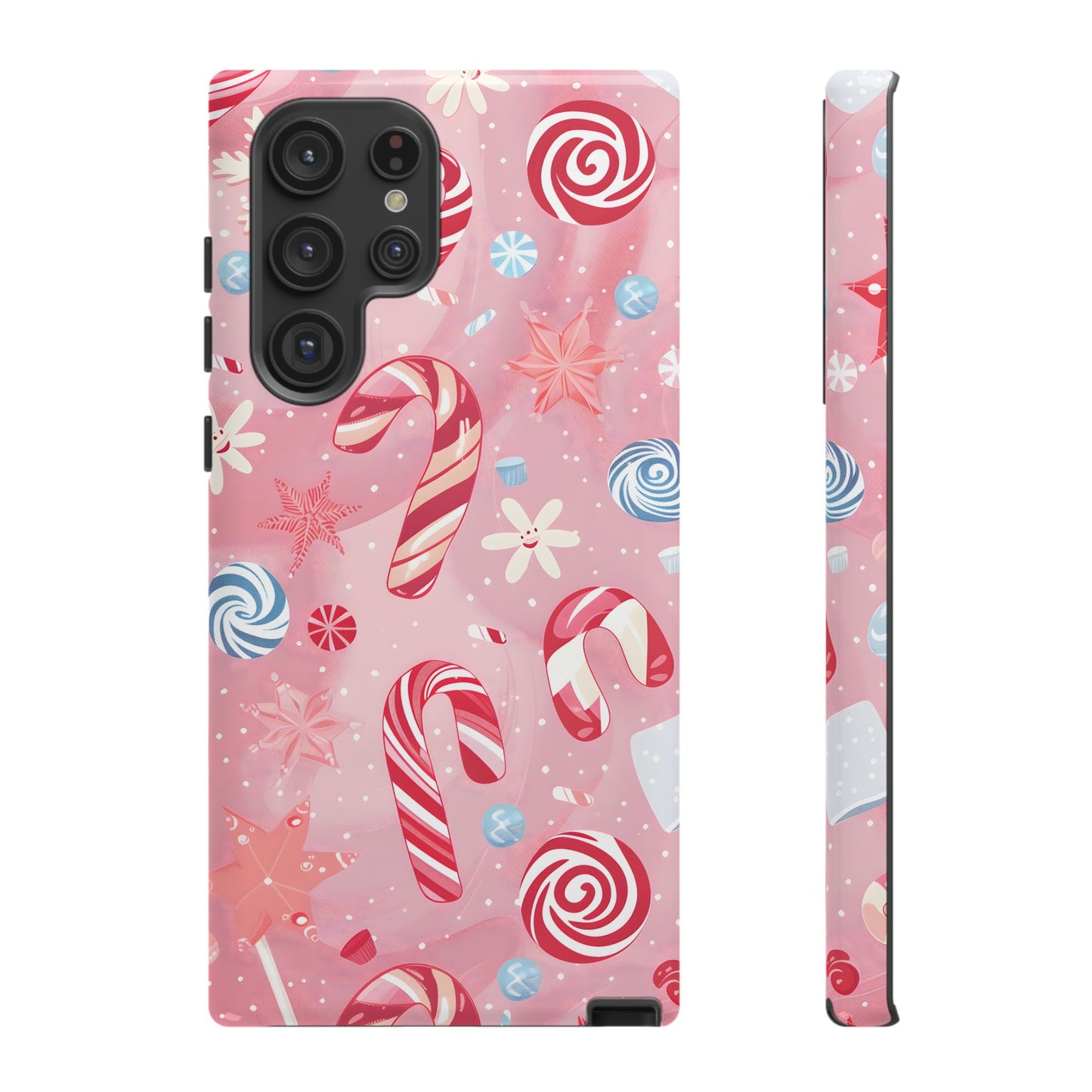 Candy Cane Swirl – Tough Glossy Samsung Galaxy Case