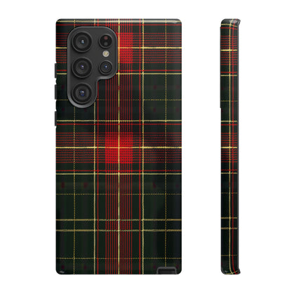 Classic Christmas Tartan – Tough Glossy Samsung Galaxy Case