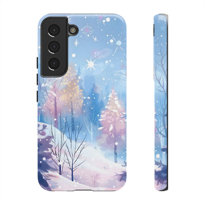 Frosted Winter Forest – Tough Glossy Samsung Galaxy Case