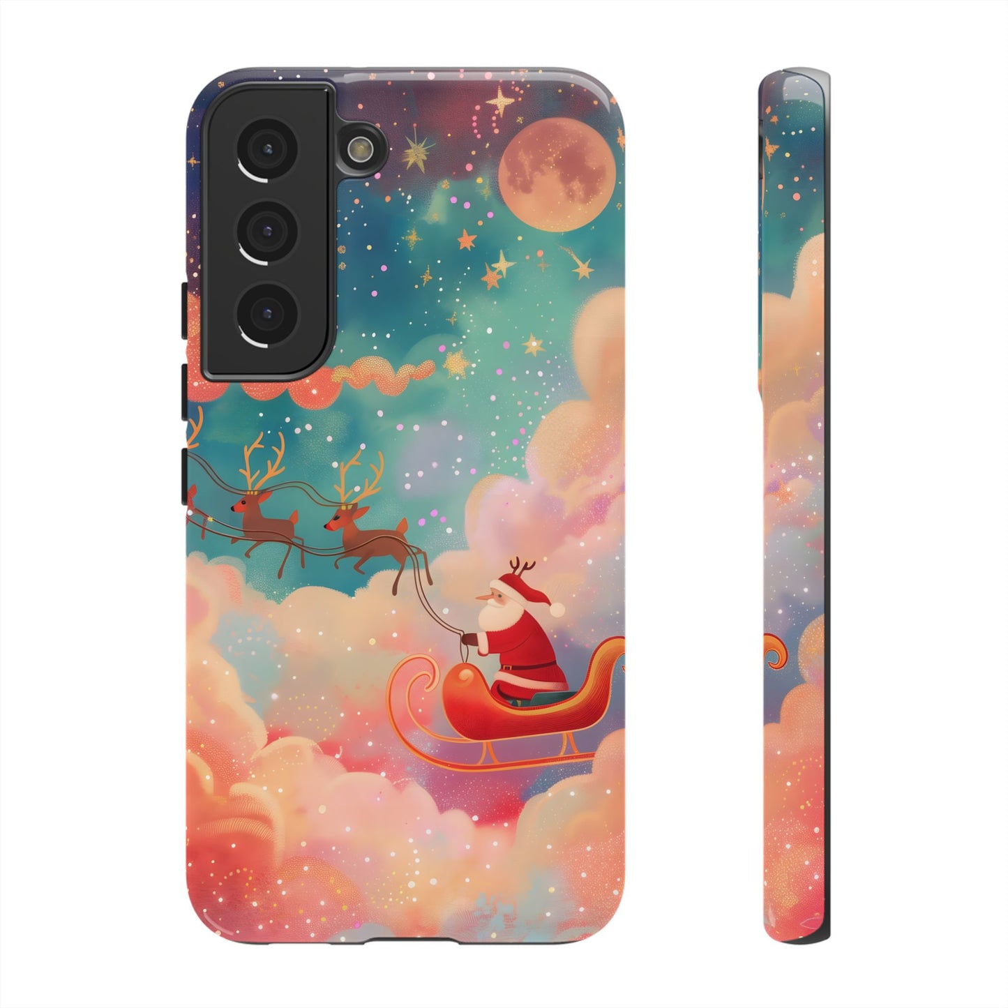 Starlit Santa Sky –  Tough Glossy Samsung Galaxy Case