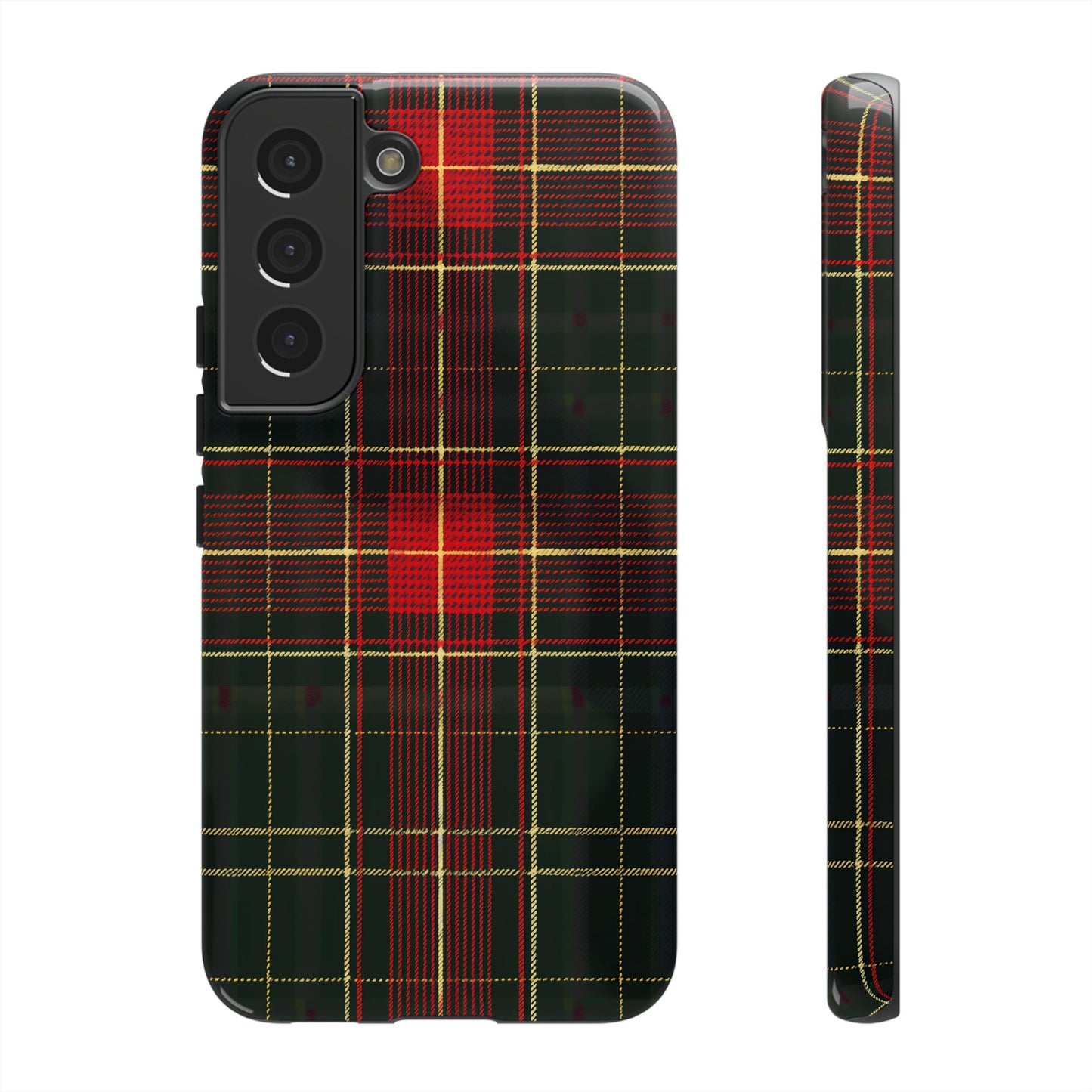 Classic Christmas Tartan – Tough Glossy Samsung Galaxy Case