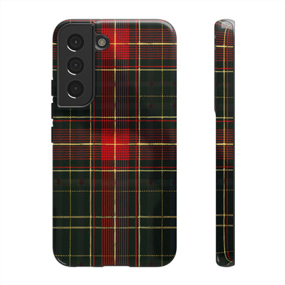 Classic Christmas Tartan – Tough Glossy Samsung Galaxy Case