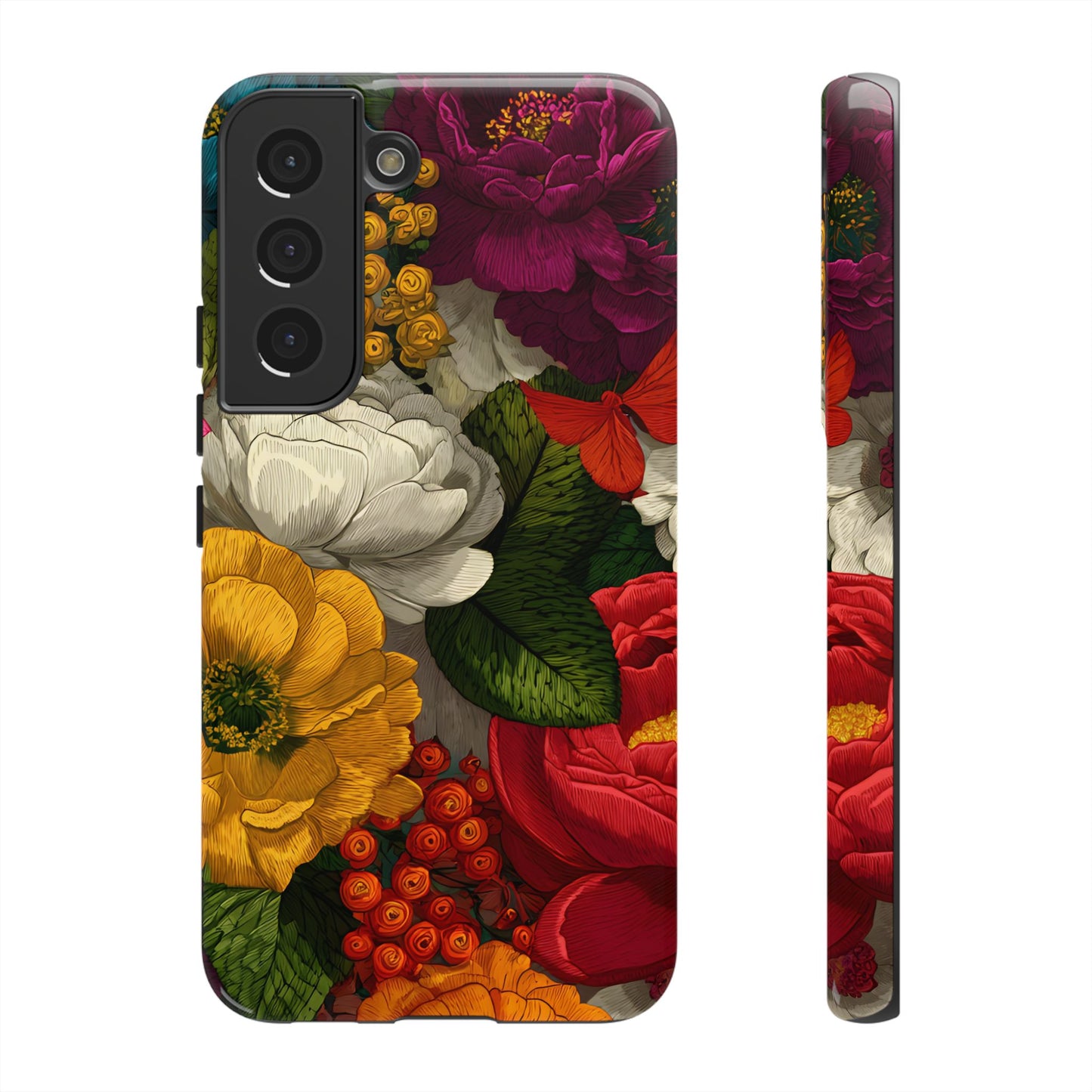 Midnight Bloom – Tough Glossy Samsung Galaxy Case