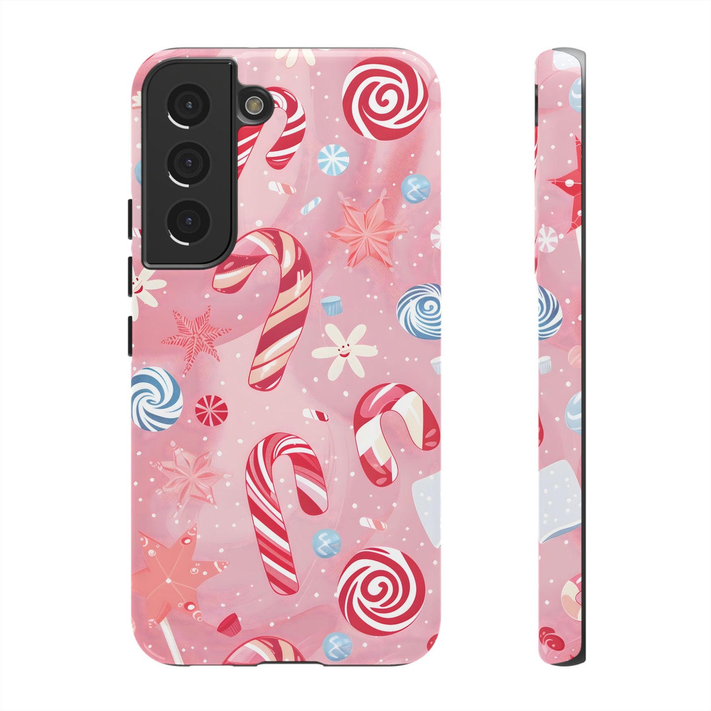 Candy Cane Swirl – Tough Glossy Samsung Galaxy Case
