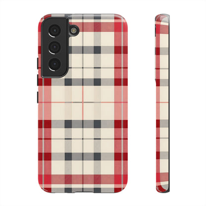 Winter Tartan Classic – Tough Glossy Samsung Galaxy Case