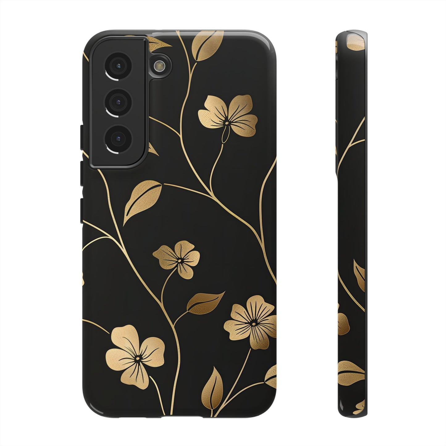 Golden Elegance – Tough Glossy Samsung Galaxy Case